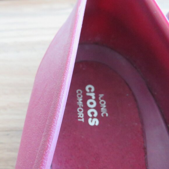 CROCS Eve Ballet Flat in Plum Purple Comfort Travel Waterproof Fall - Size US 9 - Picture 7 of 13